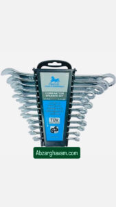 مجموعه ۱۲ عددی آچار پلکانی یکسر تخت و رینگی CHEVAL