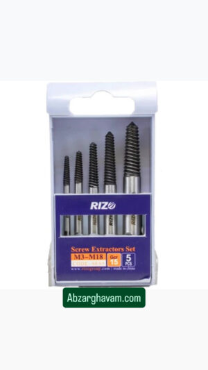 ست قلاویز دستی چپ گرد ریزو ۵ عددی SES5