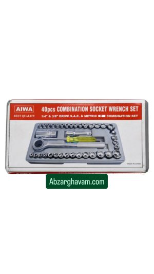 مجموعه 40 عددی آچار بکس و دسته آچار آیوا مدل G 680